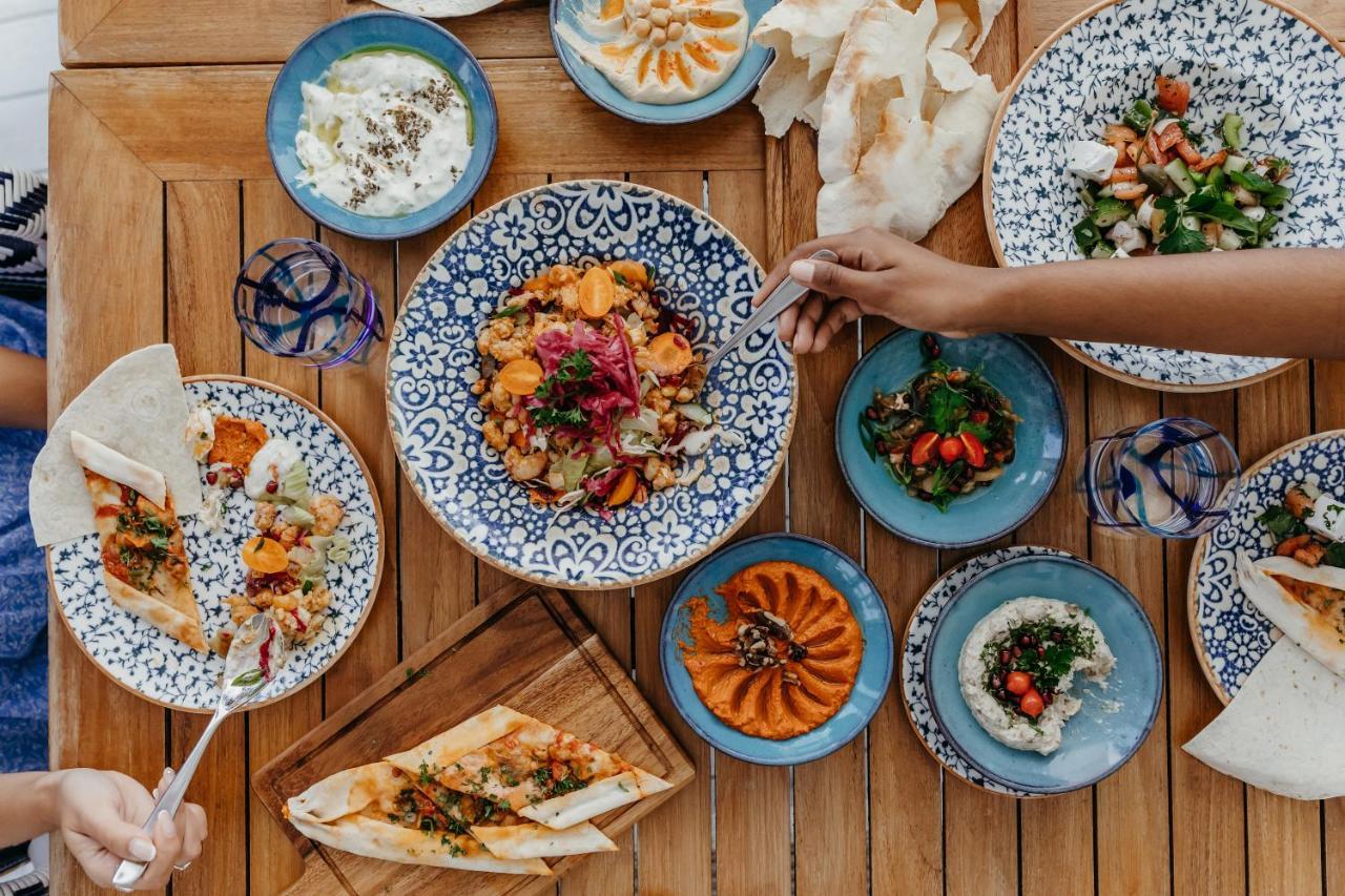 Lux* Grand Gaube Resort & Villas Esterno foto A selection of Turkish cuisine